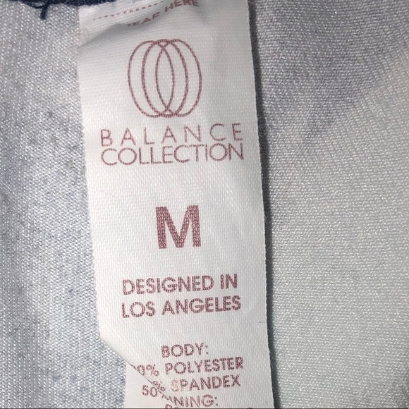 Balance Collection Blue and Green Tropical Leggings Size medium - Picture 7 of 7